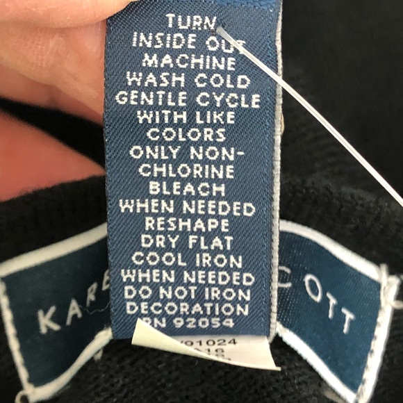 Karen Scott Rhinestone Button-Up Cardigan M - Picture 5 of 8